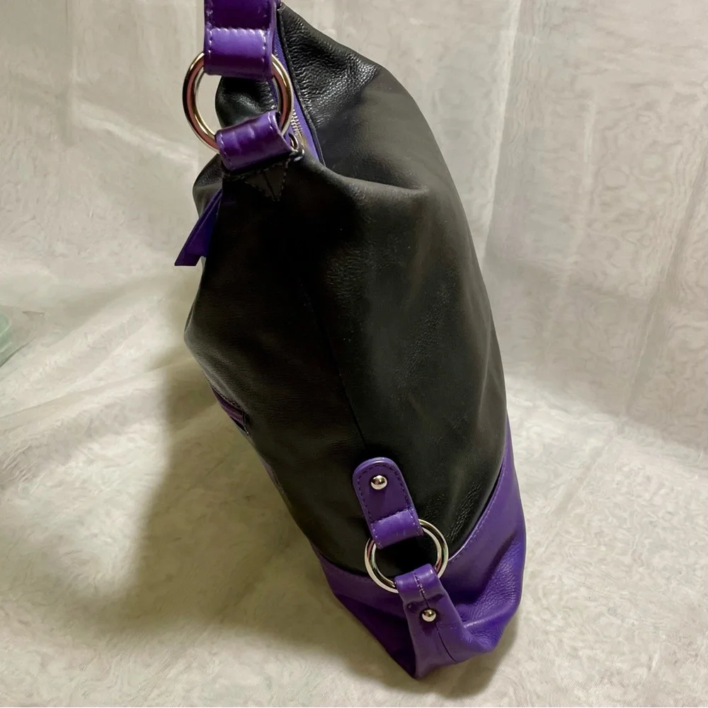 ILI New York Color-block Leather 2-way Bag 💜